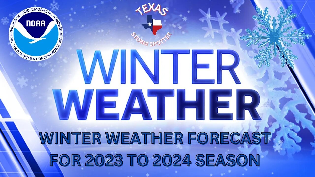 NOAA winter weather forecast for 2023 and 2024 season