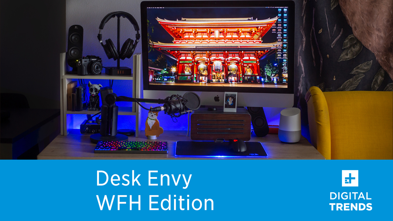 My home office setup. How to edit video while working from home | Desk Envy