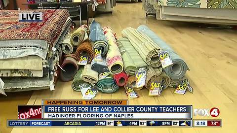 Free rug giveaway for Lee and Collier County teachers