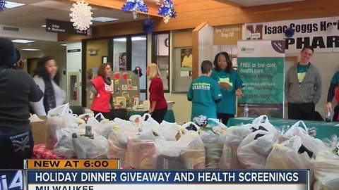 Health group hosts holiday dinner giveaway