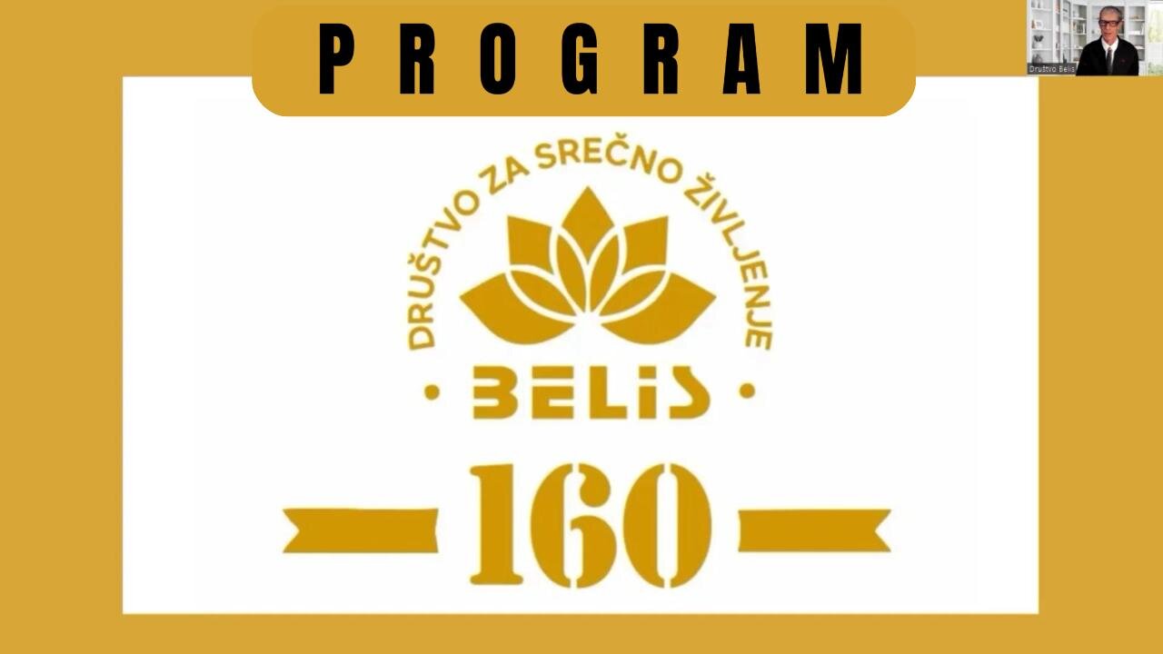 PROGRAM - #160. Zoom Društvo za srečno življenje Belis