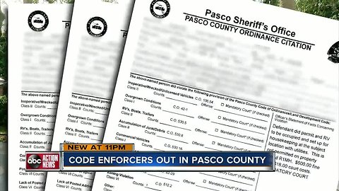 I-Team: Armed deputies hand out hundreds-of-thousands of dollars in code enforcement fines in Pasco