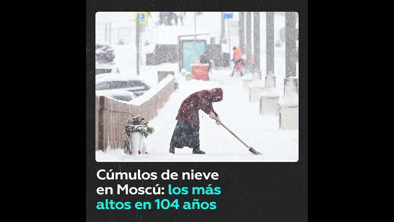 Ciclón invernal Vania, el más fuerte en medio siglo, cubre Moscú