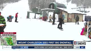 Mount Charleston sees first significant snowfall