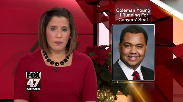 Son of Detroit's first black mayor to run for Conyers' seat