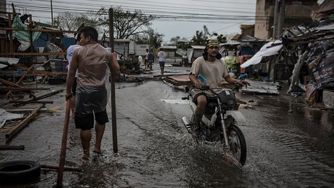 Typhoon Mangkhut Makes Landfall On The Philippines