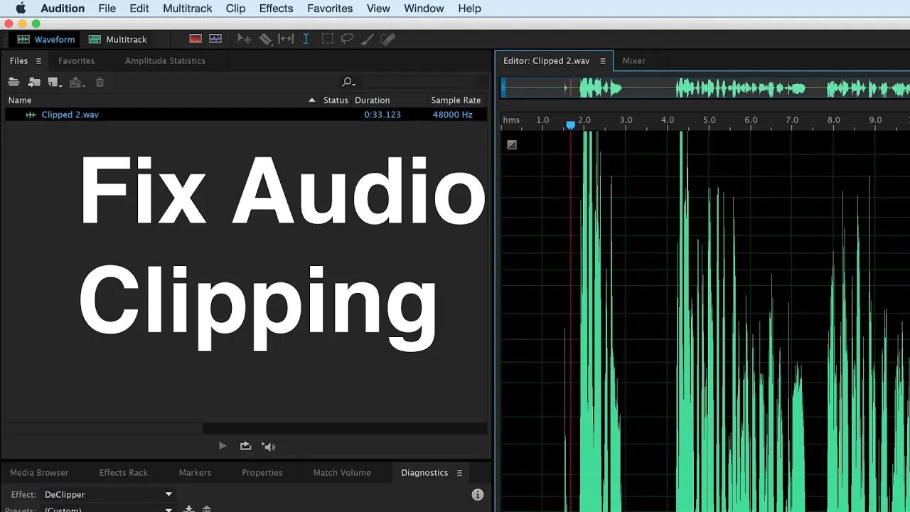 Fix Audio Clipping in Audition