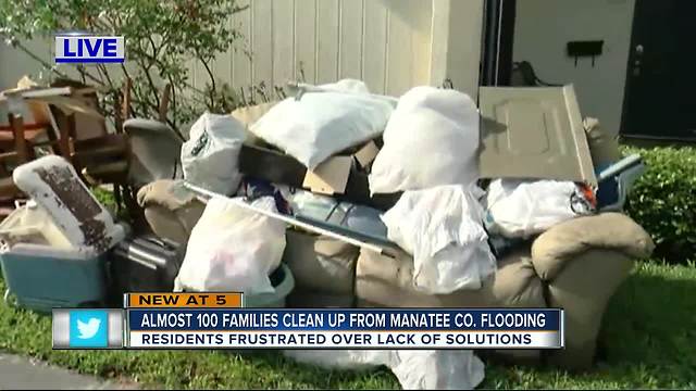 Nearly 100 families clean up from Manatee Co. flooding