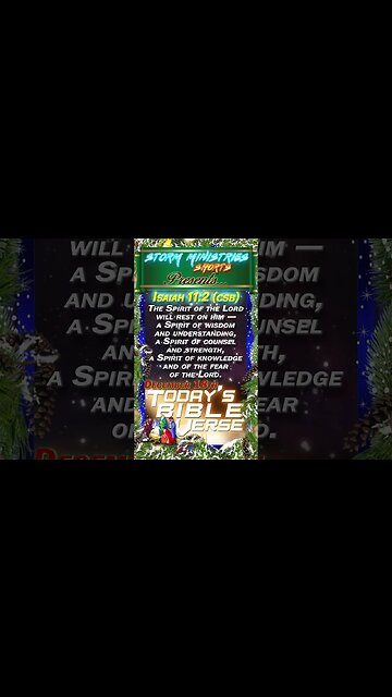 12.18.2022 | STORM MINISTRIES DBV | 7th DAY OF CHRISTMAS | ISAIAH 11:2 (CSB) | #shorts