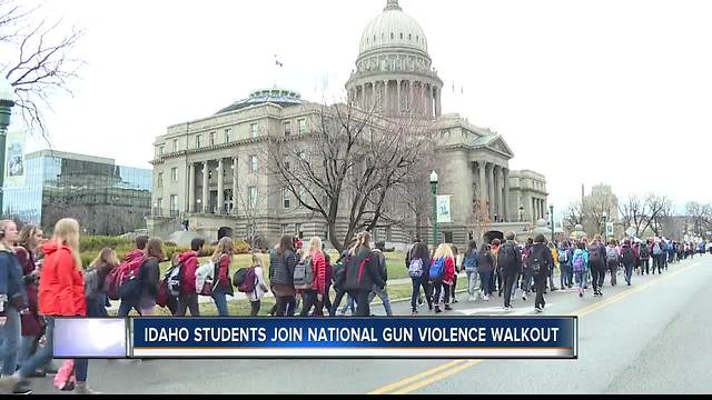 Idaho students join national walkout against gun violence