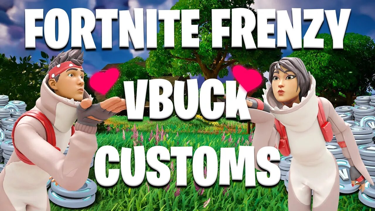 🔴 LIVE | Fortnite Frenzy VBUCK Customs! (with webcam)