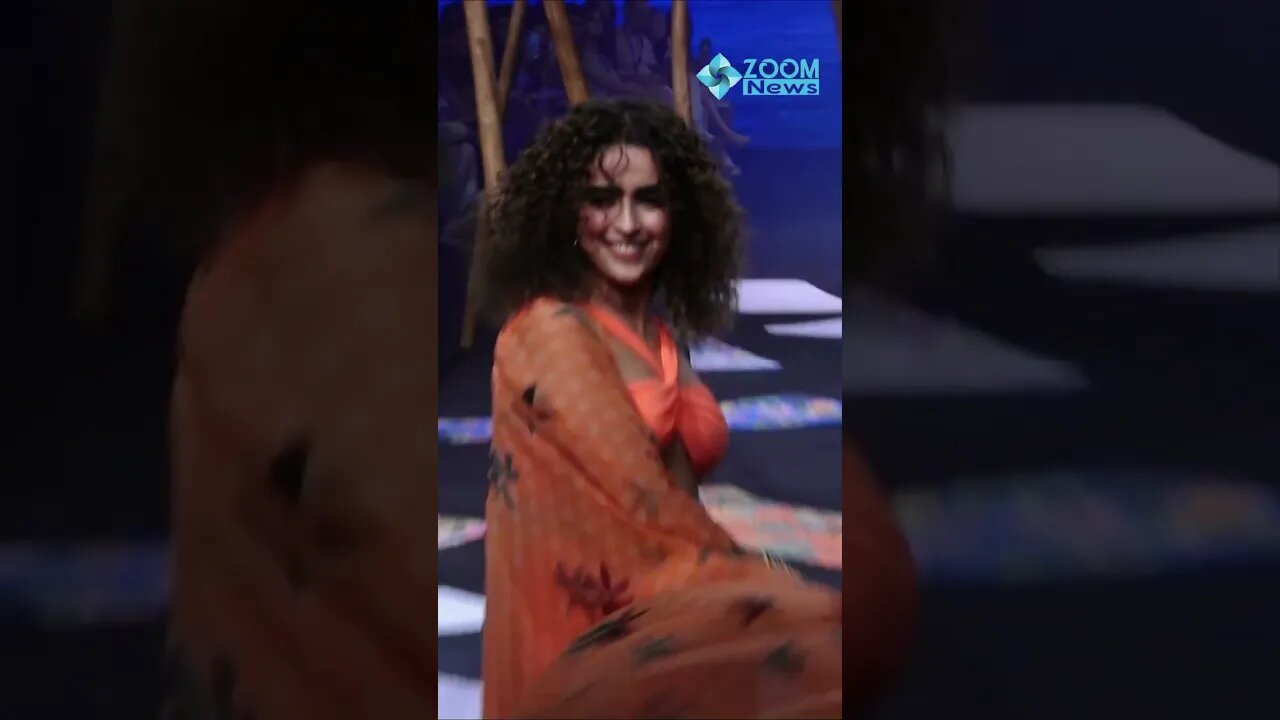 Sanya Malhotra on Ramp Walk at Lakme Fashion Week 🤩 #shorts