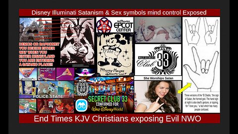 Disney Illuminati Satanism & Sex symbols mind control Exposed