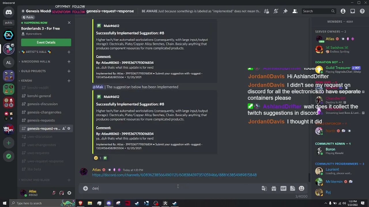 Kenshi Modding & Chatting. - New Mod performance test today! VOD 33