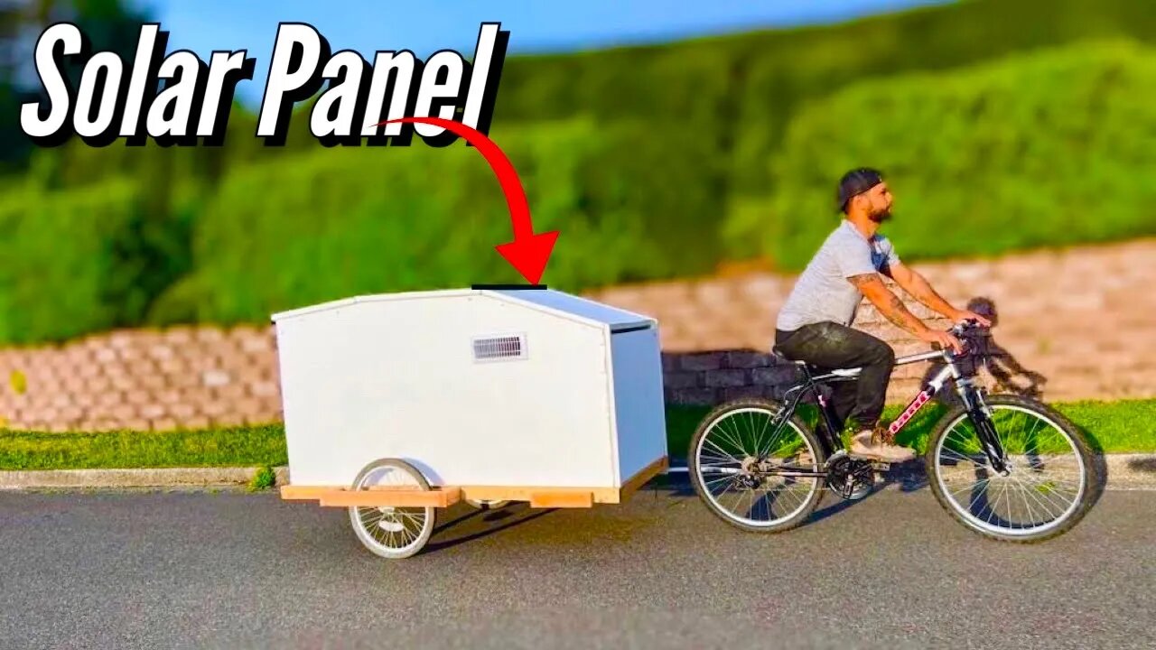 Building A Tiny Home Bike Camper For A Homeless Guy | Full Build