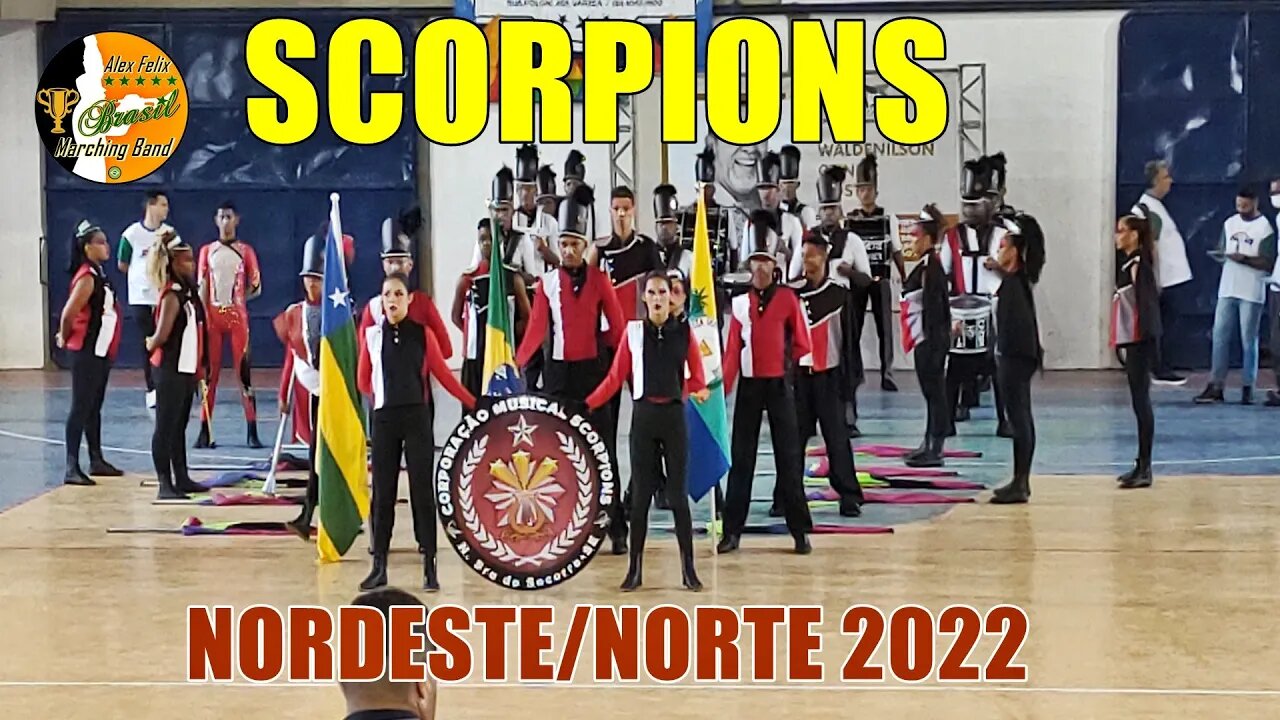 BANDA DE PERCUSSÃO SCORPIONS 2022 NA COPA NORDESTE NORTE DE BANDAS E FANFARRAS 2022