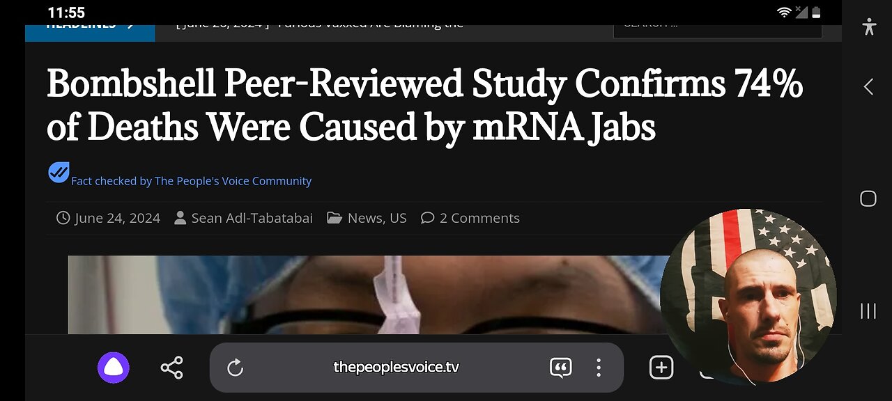 "Bombshell study" 74% of deaths caused by mRNA jabs.