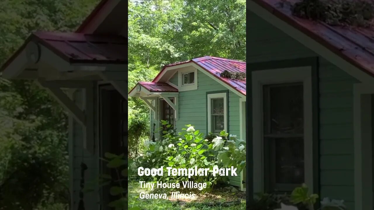 Touring Good Templar Park Tiny House Village in Geneva, Illinois #shorts