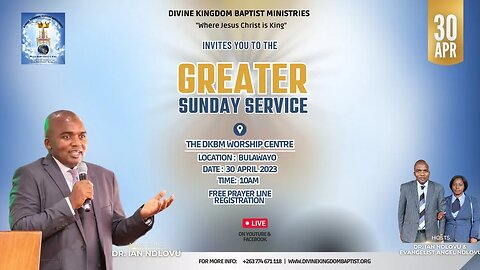 Greater Sunday Service Prayer line with Dr. Ian Ndlovu [30 April 2023]]