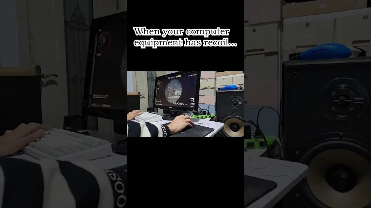 when your computer equipment has recoil #shorts