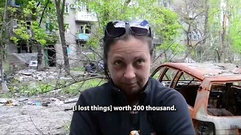 "The Ukrainian military stole everything and blew up all the apartments"