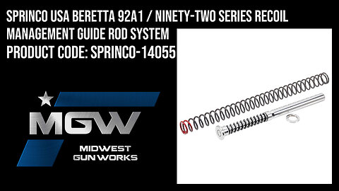 Sprinco USA Beretta 92A1 / Ninety-Two Series Recoil Management Guide Rod System - SPRINCO-14055