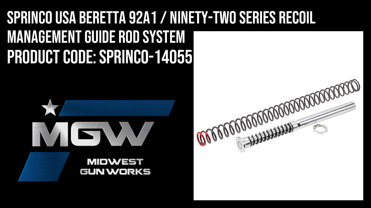 Sprinco USA Beretta 92A1 / Ninety-Two Series Recoil Management Guide Rod System - SPRINCO-14055