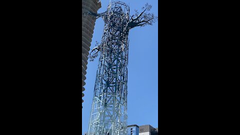 Fake trees, fake grass, and 5G downtown Seattle