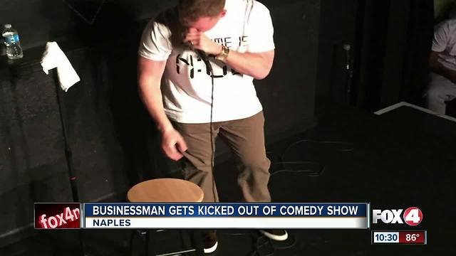 Businessman Kicked out of Comedy Show