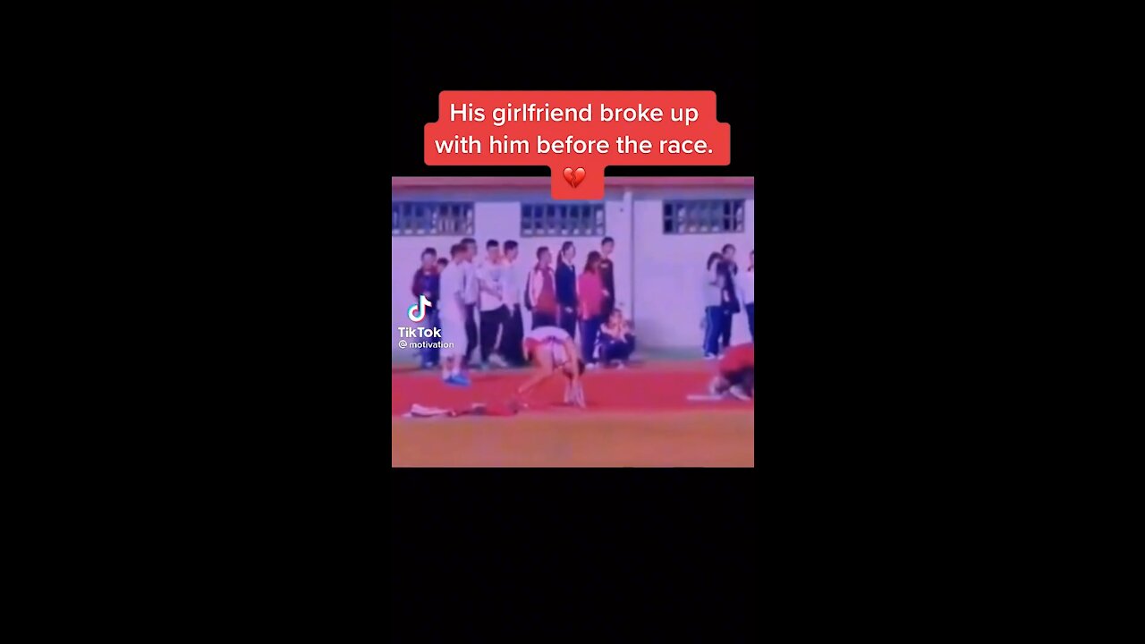 His girlfriend broke up with him before the race