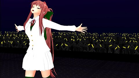 Monika performs "Bring Me To Life" - DDLC x Evanescence [MMD]