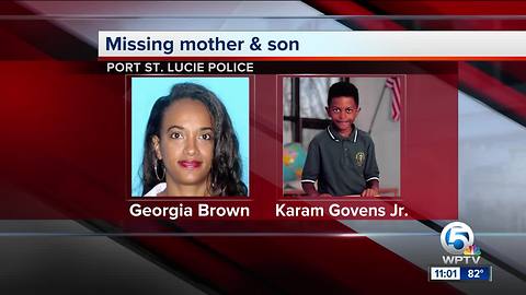 Port St. Lucie police searching for missing mother and son