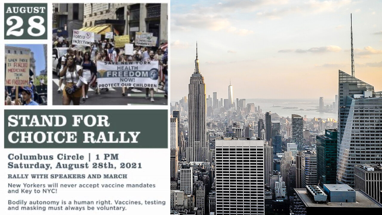 Stand for Choice Rally NYC Columbus Circle 8/28/2021