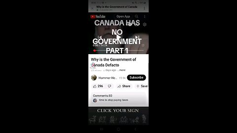 Canada has no government part 1