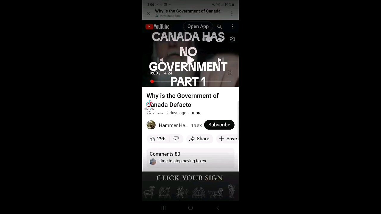 Canada has no government part 1