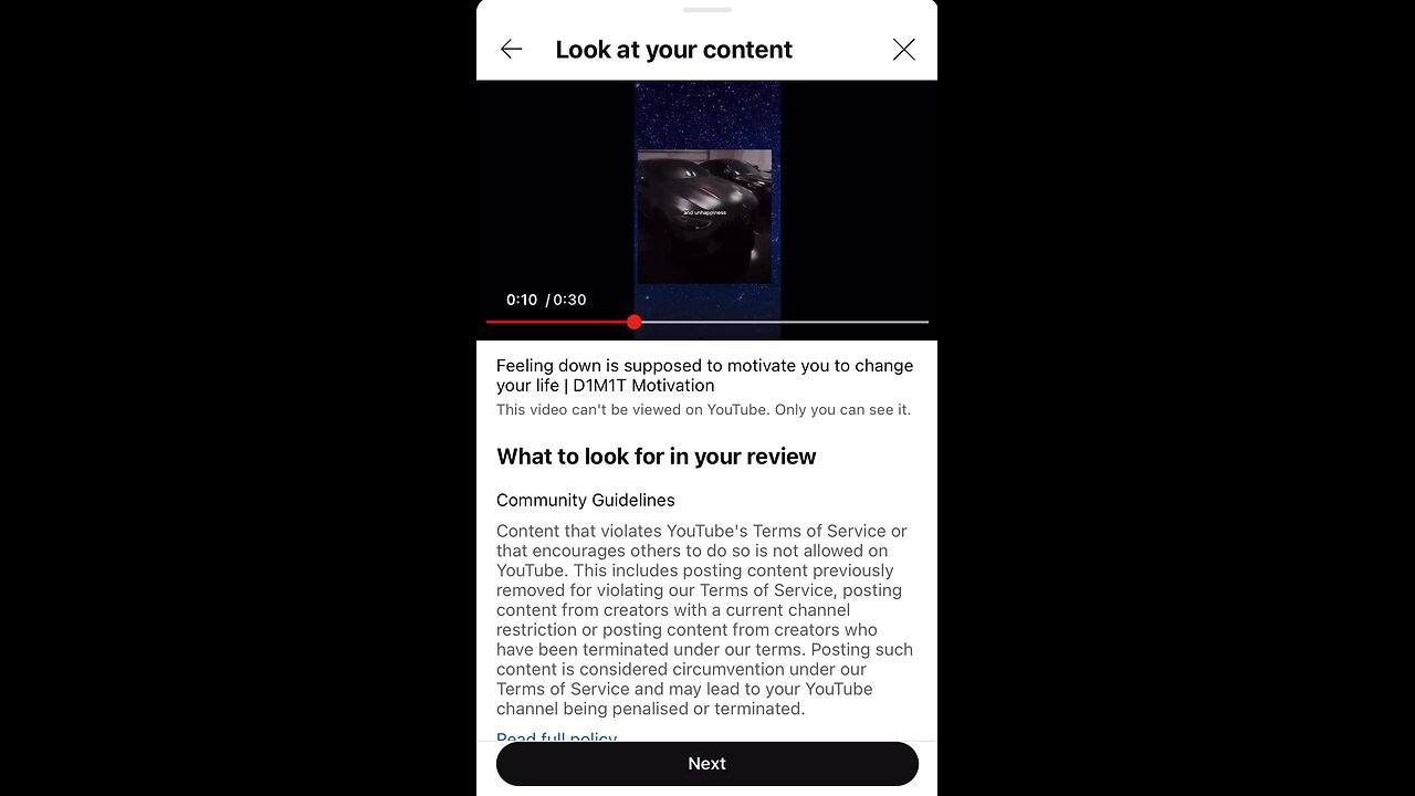 Videos deleted from YouTube (Part 1)