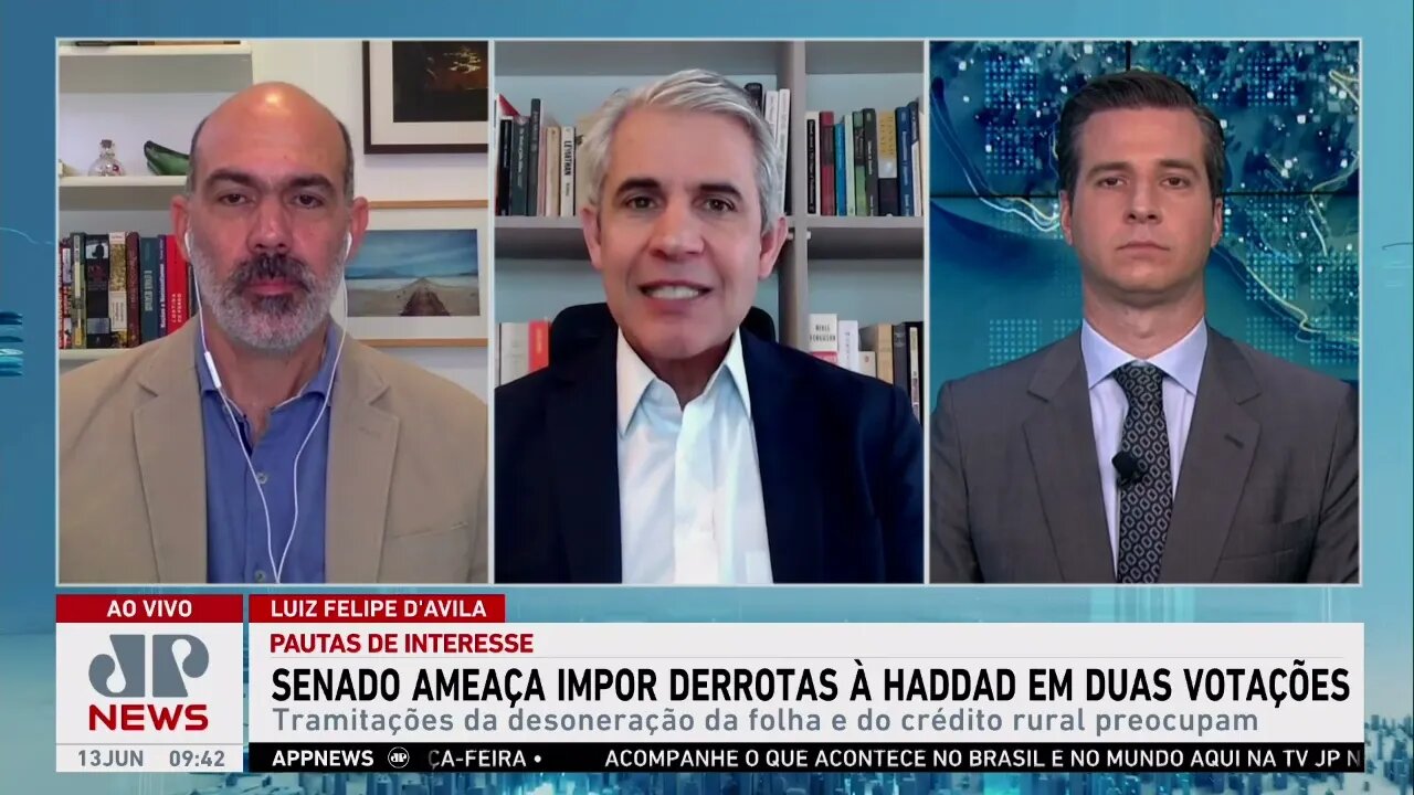 Senado ameaça impor derrotas à Haddad em duas votações; Schelp, d'Avila e Beraldo analisam