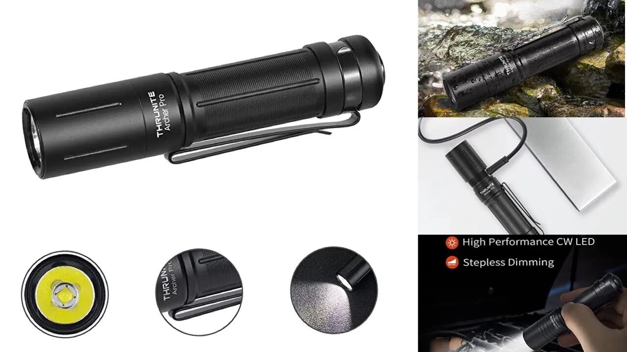 ThruNite Archer Pro V2 960 lumen USBC rechargeable $19.99 !! / see discount code below !