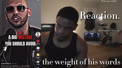 Motivational Reaction | Andrew Tate - A Big Mistake You Should Avoid