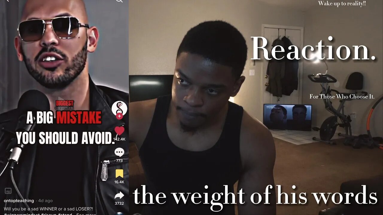 Motivational Reaction | Andrew Tate - A Big Mistake You Should Avoid