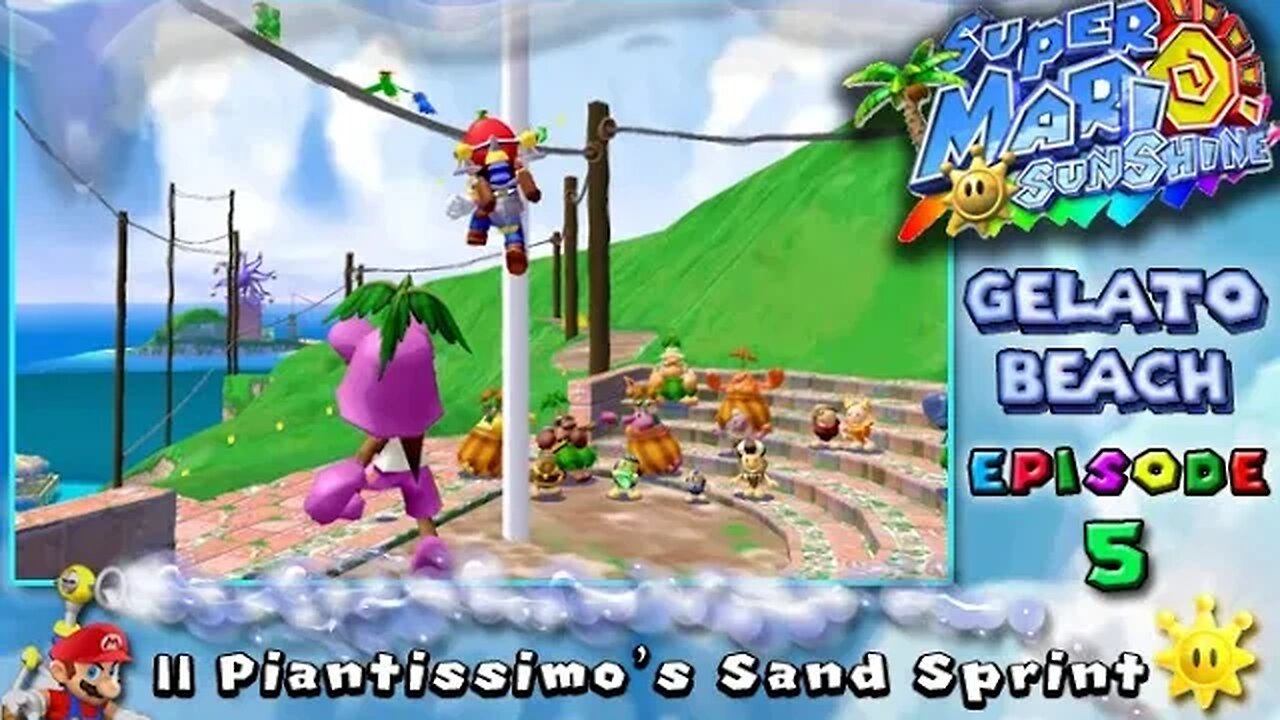 Super Mario Sunshine: Gelato Beach [Ep. 5] - II Piantissimo's Sand Sprint (commentary) Switch