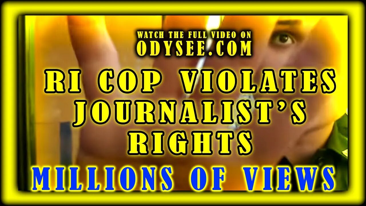 RI COP VIOLATES JOURNALIST'S RIGHTS! VIRAL VIDEO! #VIRAL #1acommunity