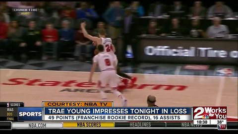 Trae Young Scores 49 Points, Breaks Franchise Rookie Record