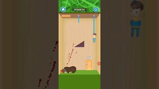 rescue cut rope puzzle 😎 #shorts