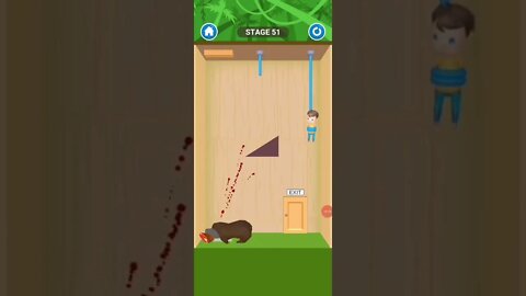 rescue cut rope puzzle 😎 #shorts