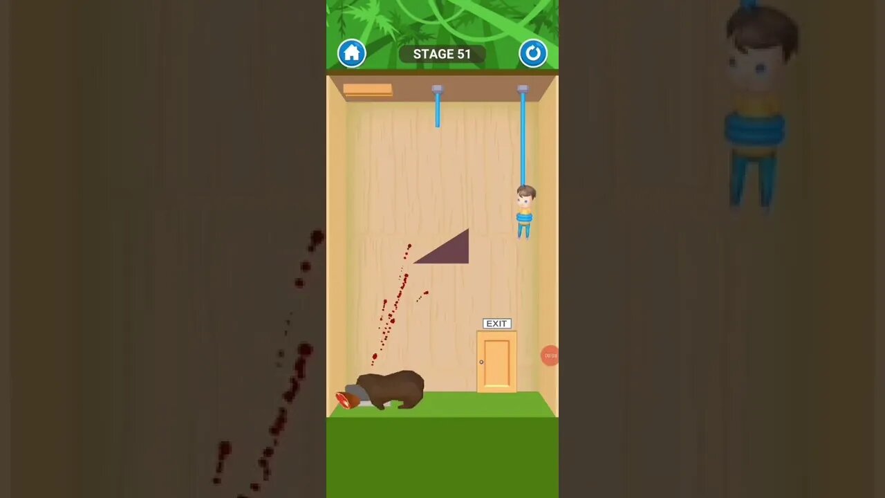 rescue cut rope puzzle 😎 #shorts