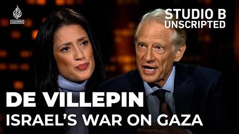 Former French PM condemns Israel's war on Gaza - Dominique de Villepin & Fatima Bhutto | Studio B