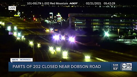 Crash on Loop 202 Red Mountain near Dobson Rd.