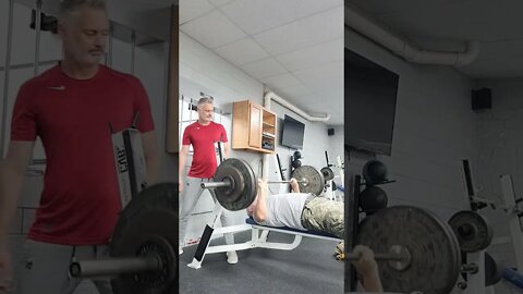 280lbs x 13 Raw Bench , Crazy 🤪 old man