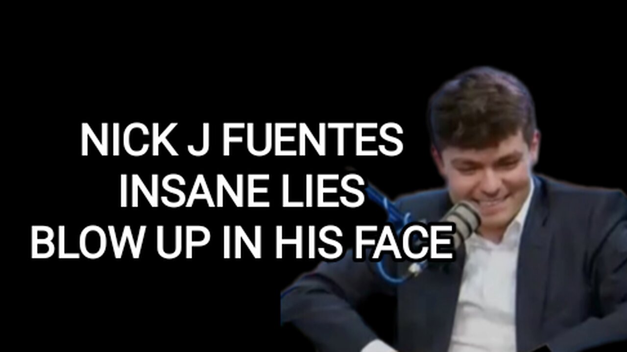 Nick Fuentes lies about Baked EXPOSED